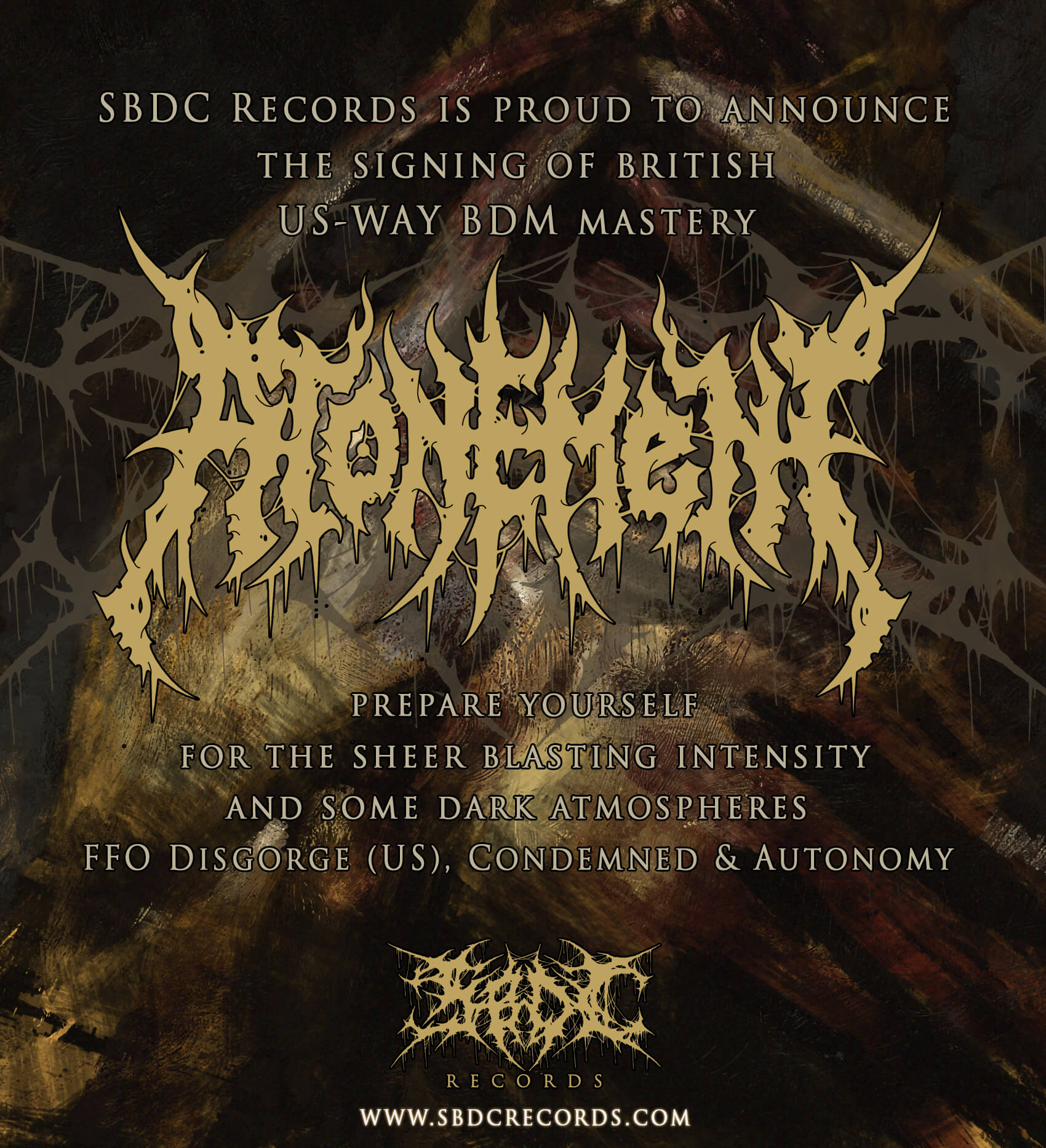 Atonement signs to SBDC Records!